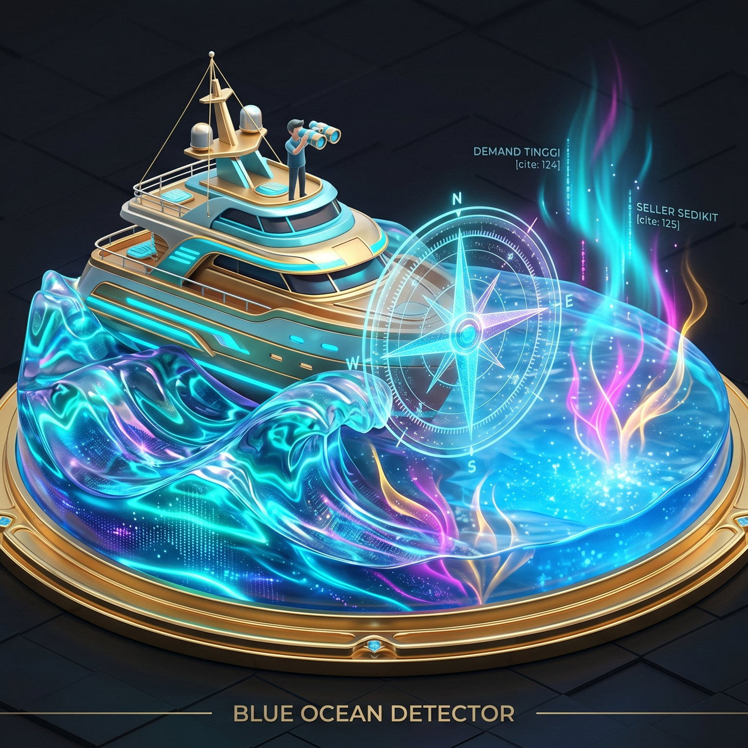 Blue Ocean Icon